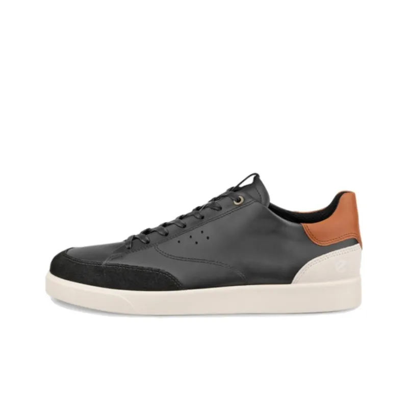 Ecco Low Top Skateboard Shoes Men's Black-0