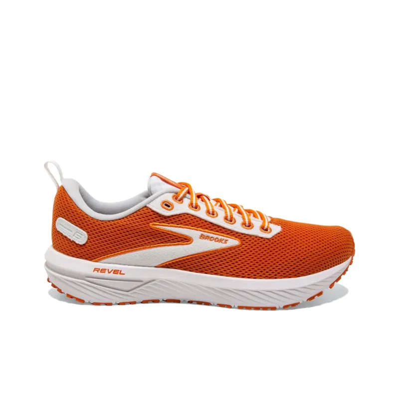 Brooks Revel 6 Cushioning Wear-Resistant Low-Top Running Shoes Men's Orange-1