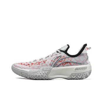 LINING Shudder Basketball Shoes Men Low Top Gray