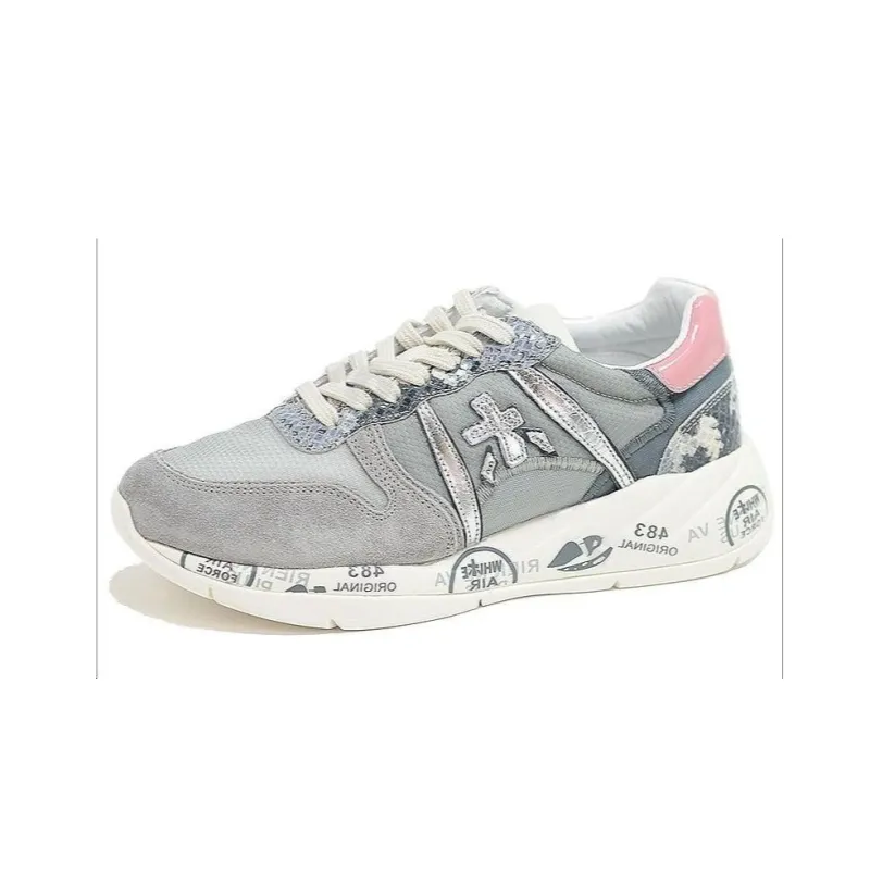 PREMIATA Layla Low-Top Casual Shoes Women's Gray-2