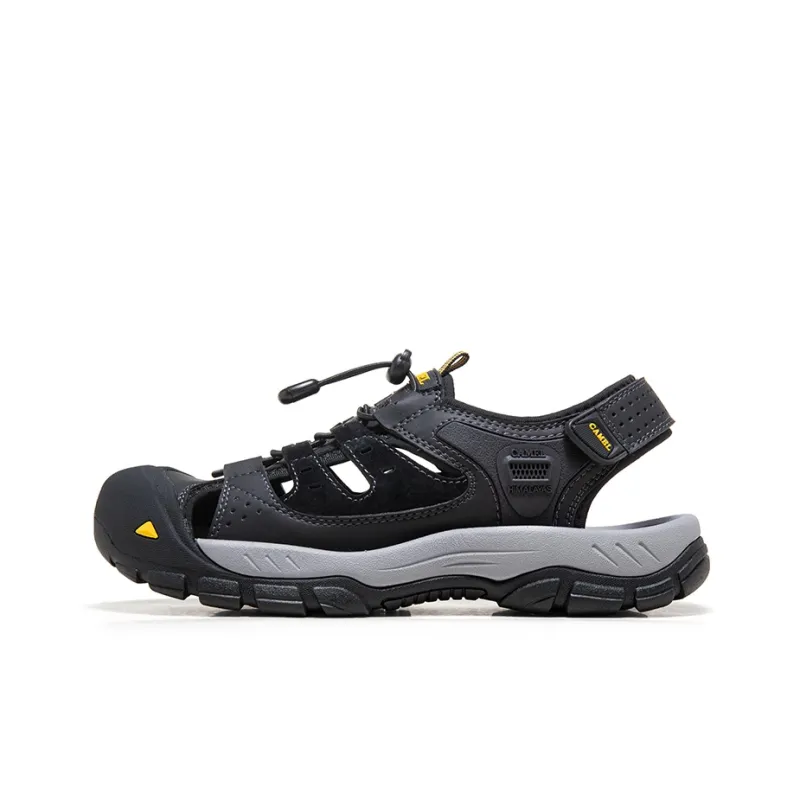 CAMEL River Trekking Shoes Men Black/Sand/Light Green-0