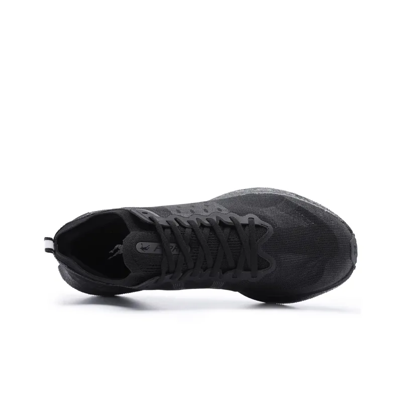 QIAODAN Feiteng PRO Anti Slip Wear Resistant Breathable Rebound Low Top Running Shoes Men's Black Silver-3