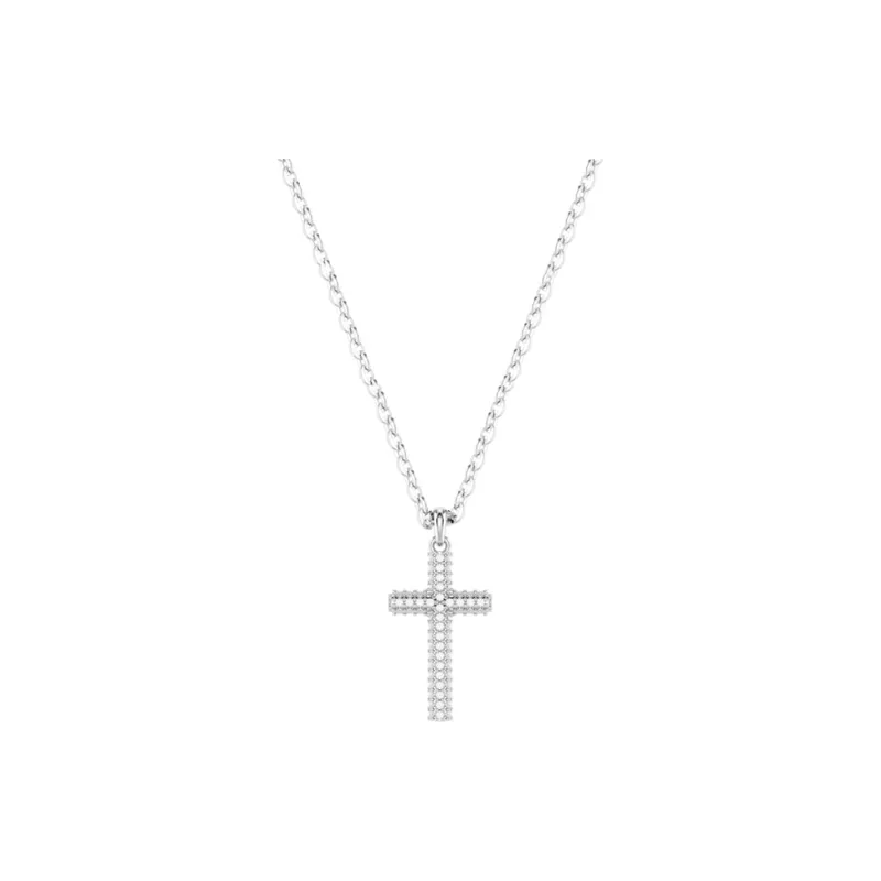 Swarovski Insigne Rhodium Plated, Cubic Zirconia Necklaces Women's Silver-0