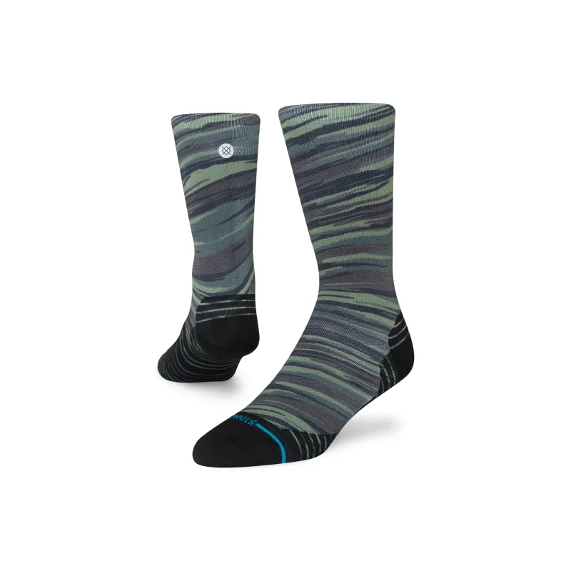 Stance Mid Calf Socks Unisex Green Camouflage-0