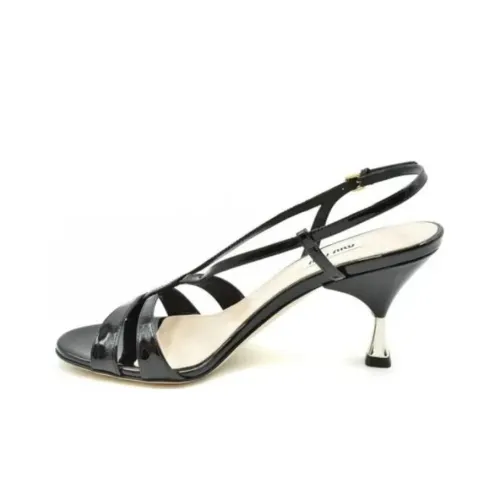 MIU MIU Strap Sandals Women's Black