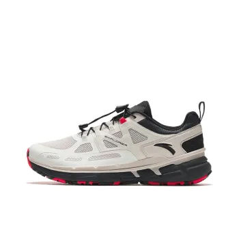Anta Leapling Durable Breathable Low Top Running Shoes Men's White Black
