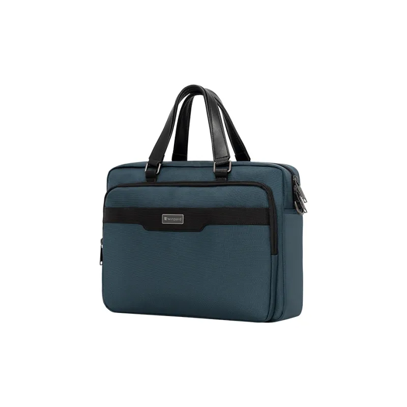 Winpard Polyamide Everyday Commute Versatile Crossbody Bag Shoulder Bag Regular Unisex Classic Black/Nautical Blue-2