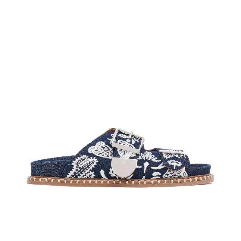 Chloé Rebecca Denim Sandals-1