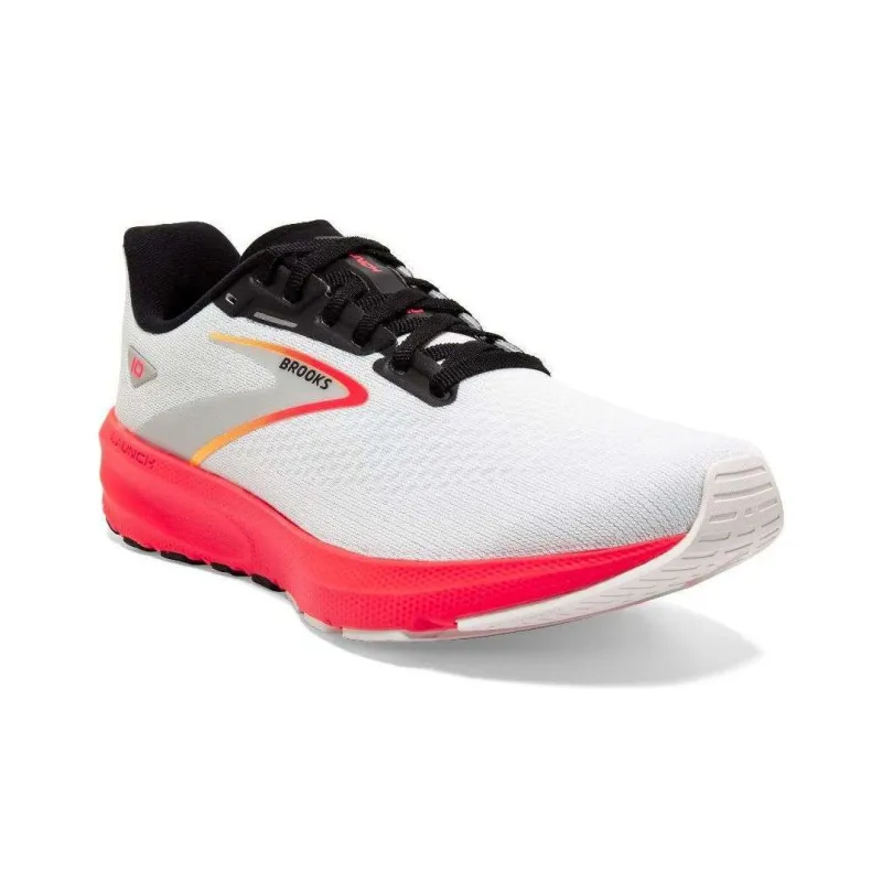 Brooks Launch 10 'White Fiery Coral'-1