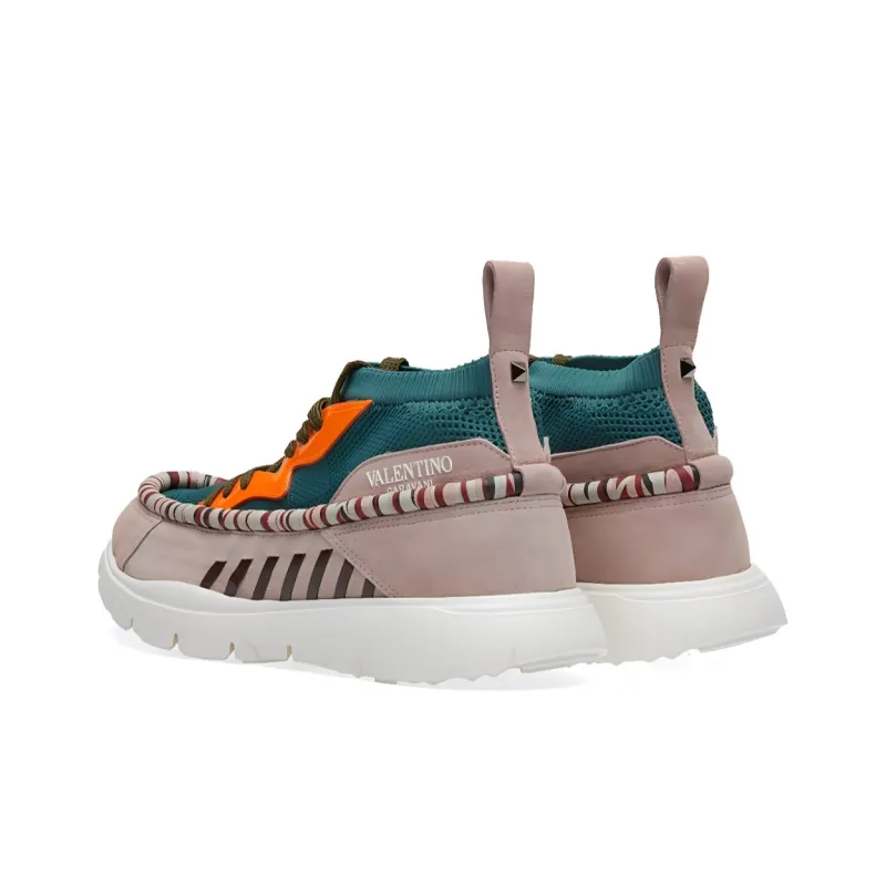 Valentino Heroes Tribe Sneaker 'Olive Orange Fluorescent'-3