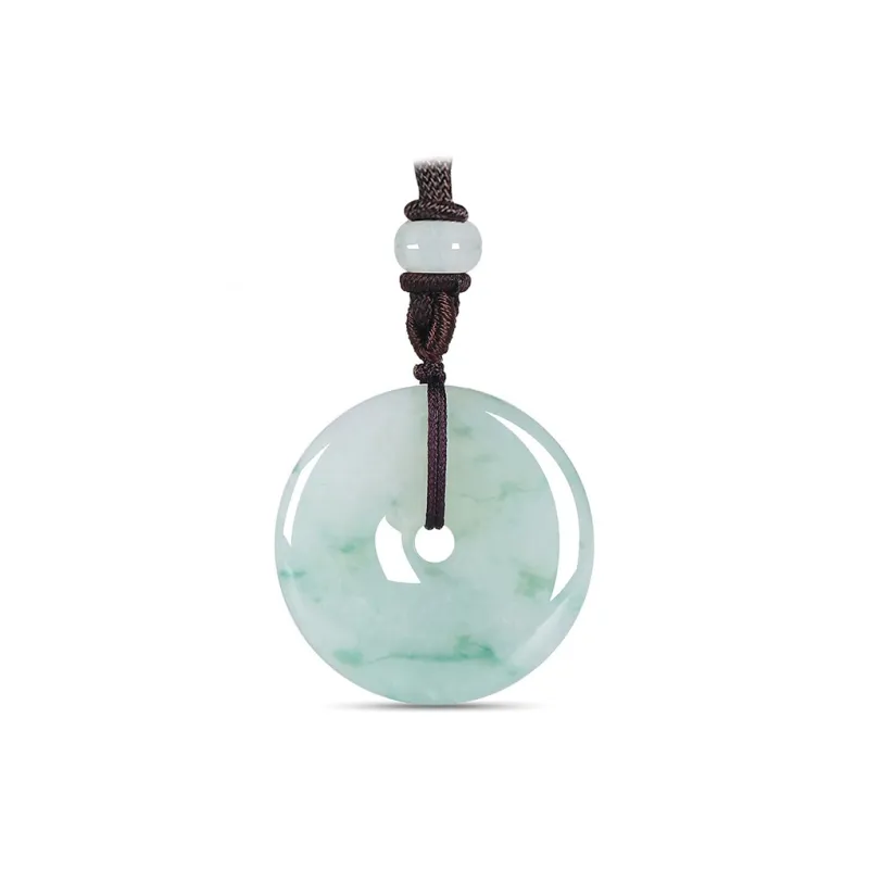 FUSSEM Glutinous Jade Jadeite Necklaces Unisex-0