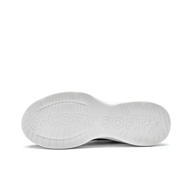 QIAODAN Cushioned Slip Resistant Rebound Low Top Running Shoes Men's Black Silver-4