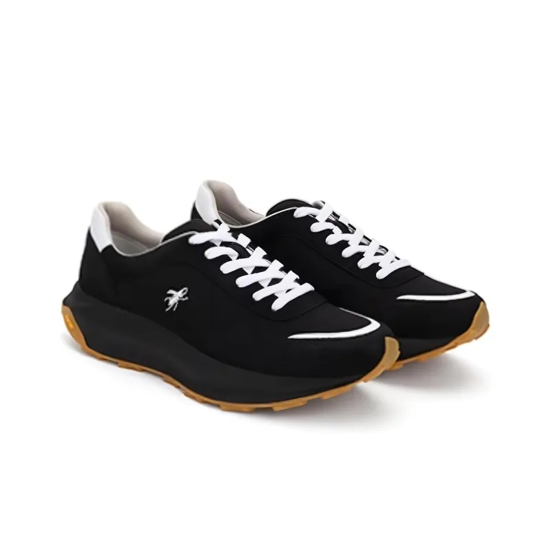 TSUBO CR Original&Collection Slip-Resistant Breathable Low-Top Casual Shoes Unisex Black-3