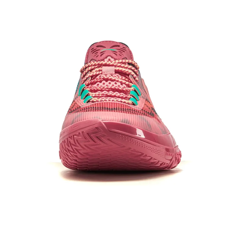 LiNing Jie Ao Metamorphosis Cushioned Anti Slip And Wear Resistant Lightweight Low Top Basketball Shoes Men's Pink-4