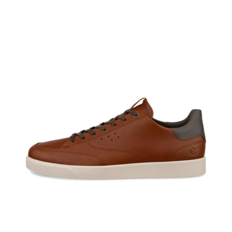 Ecco Low-Top Skateboard Shoes Men's Red-0