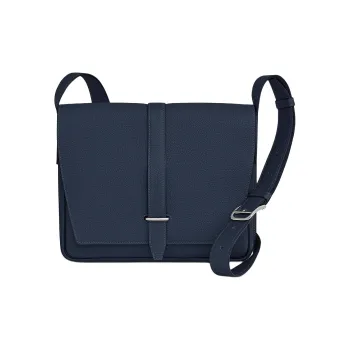 HERMES Steve Light Junior Togo Calfskin Messenger Bag Shoulder Bag Crossbody Bag Men's 7U Navy Navy