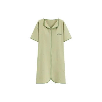 Mulong Family Nightgown Women's Yellow Green