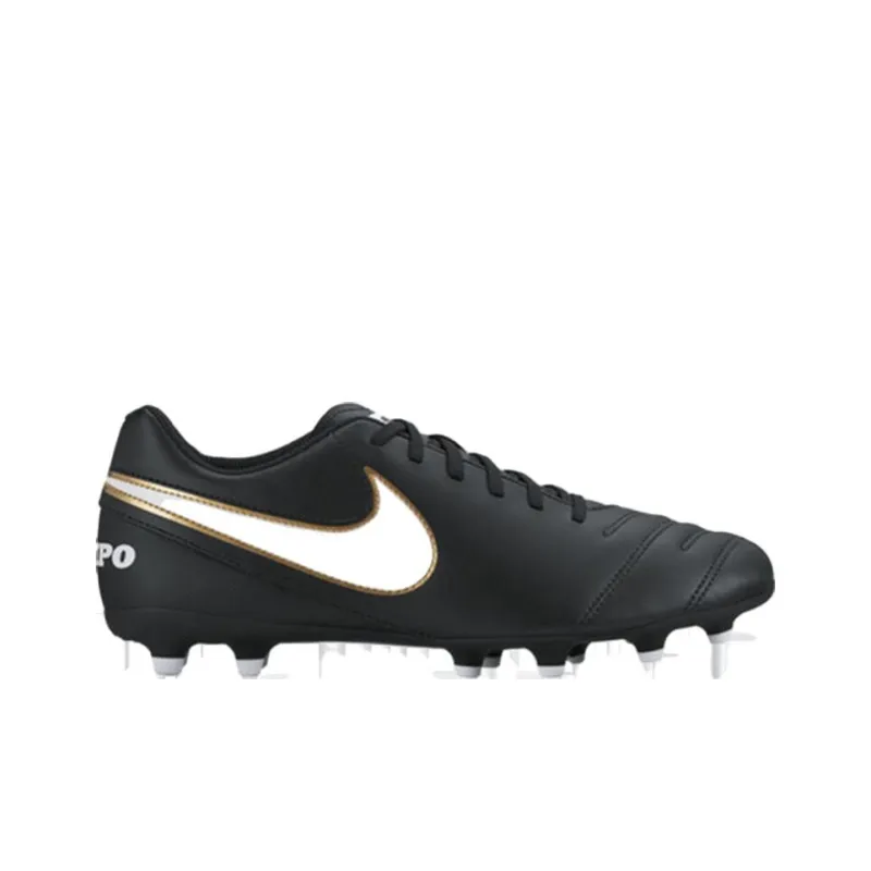 Nike Tiempo Rio Iii Fg Black White Gold-1