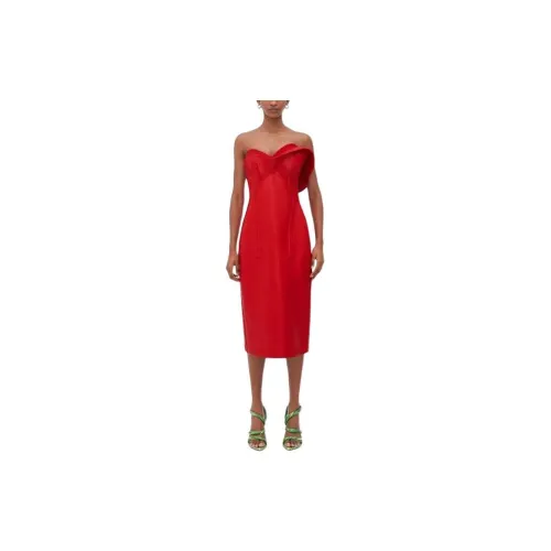 Bottega Veneta Sleeveless Dresses Women's Splendid Red