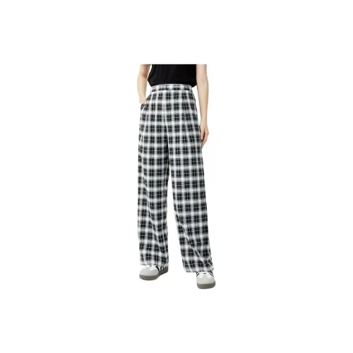 DESIGNICE Casual Pants Women's Checkered