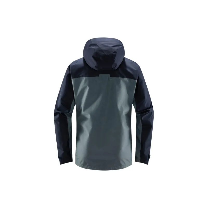 HAGLÖFS Waterproof And Windproof Windbreaker Jacket Men's Steel Blue/Taun Blue-1