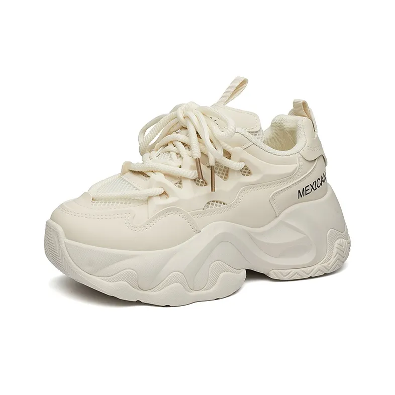 MEXICAN Anti Slip Wear Resistant Low Top Chunky Sneakers Women's-1