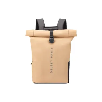DELSEY PU Backpack Medium Size Unisex Beige