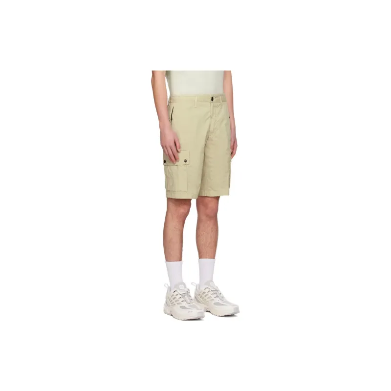 STONE ISLAND Compass Patch Knee Length Cargo Shorts-3