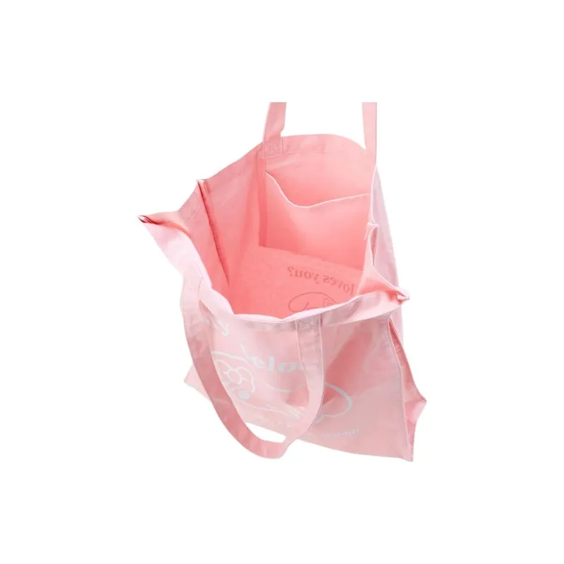Sanrio Cotton Canvas Canvas Bag Handbag Shoulder Bag Women's Pink-3