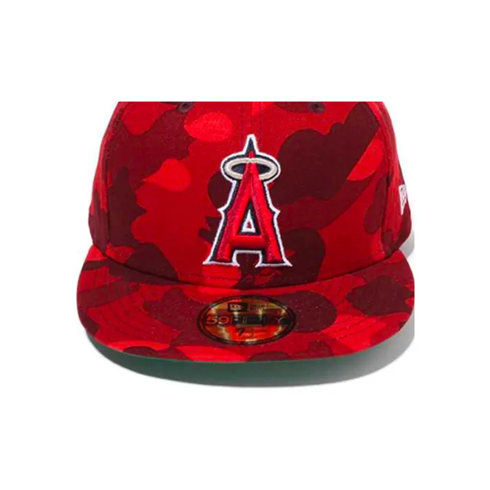 Bape X Mlb New Era Angels 59Fifty Fitted Cap-2
