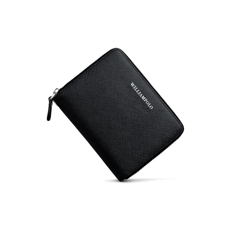 WilliamPOLO Cow Leather Card Holder Regular Men's Multicolor-2