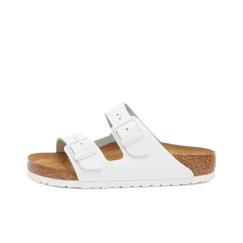Birkenstock Arizona Natural Leather Sandals 'White'