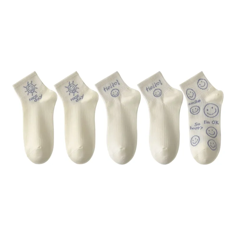 XXLLG Ankle Socks Women's 5 Pack-56