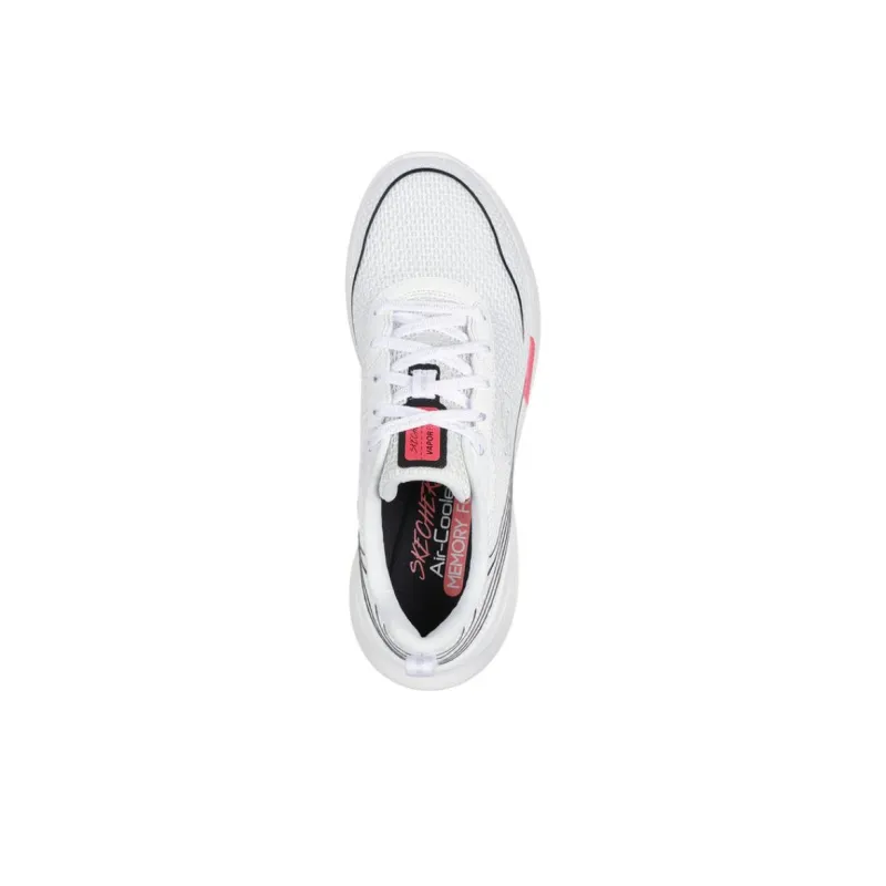 Skechers Cloud Trail Cushioning Low Top Running Shoes Women's White-2