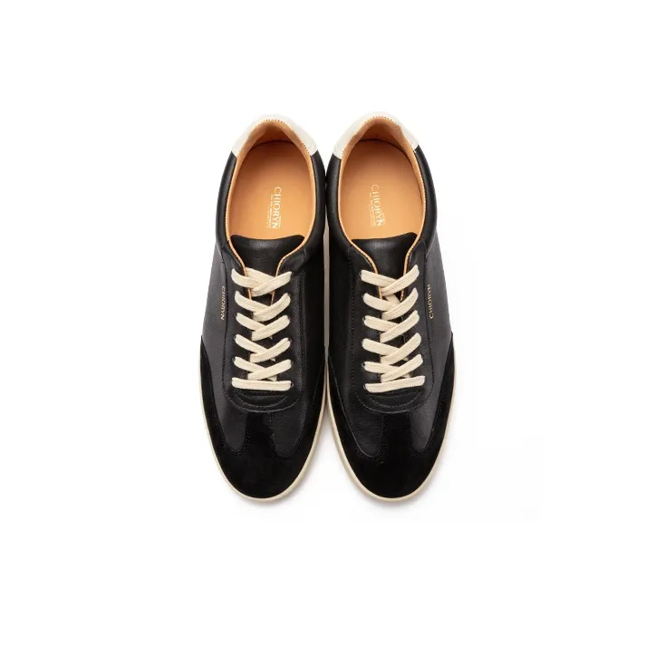 CHIORYN Low Top Skateboard Shoes Men's Black-4