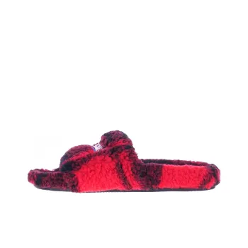 Balenciaga Furry Slides 'Fake Fur Red Black' Women's