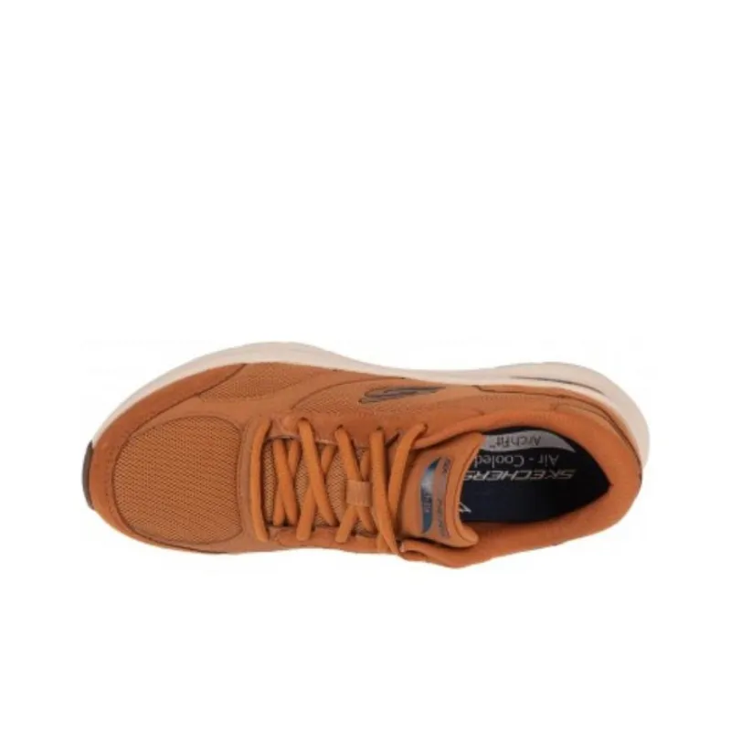 Skechers ARCH FIT 2.0 Slip Resistant Low Top Casual Running Shoes Men's Yellow Brown-3