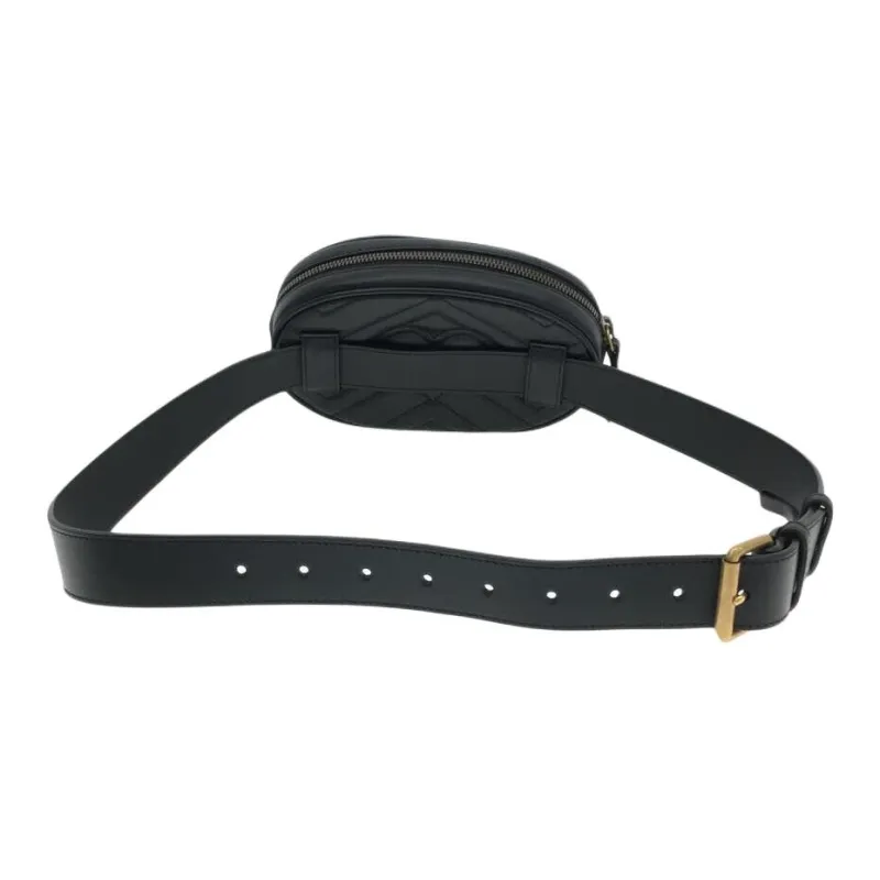 GUCCI GG Marmont Belt Bag Matelasse Black-2