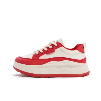 Humanism 1986 Chunky Sneakers Women's Low Top White/Black/White/White/Red/White/Khaki