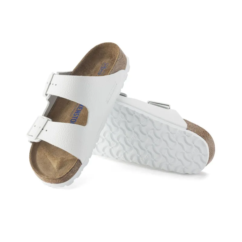 Birkenstock Arizona Soft Footbed Leather Sandals 'White'-4