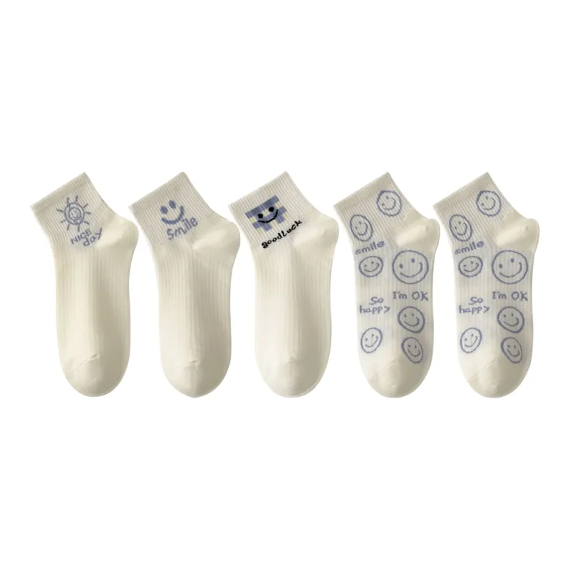 XXLLG Ankle Socks Women's 5 Pack-14