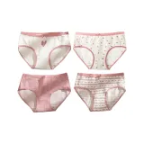 4 Pack (Stripes Heart+Small Heart+Small Plaid+Letter Heart)