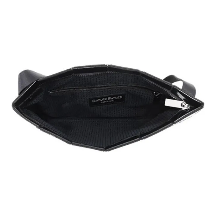 ISSEY MIYAKE PVC Laptop Bag Handbag Crossbody Bag Medium Size Women's Black-5