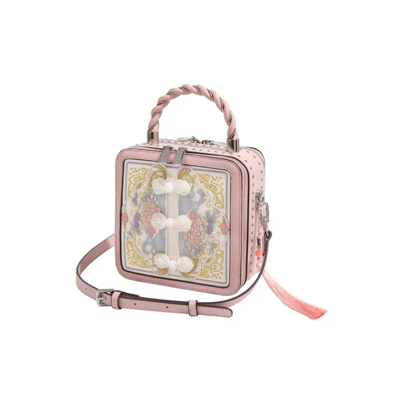 MISS GAIL Artificial Leather Handbag Shoulder Bag Crossbody Bag Regular Women's Pink-8