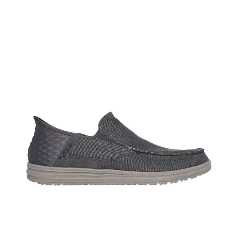 Skechers Anti Slip And Wear Resistant Breathable Low Top Casual Shoes Men's Gray-1