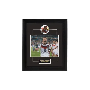 Yi Shot Thomas Müller, Autographed, Signature Photo Included SA Certificate Framed For Preservation
