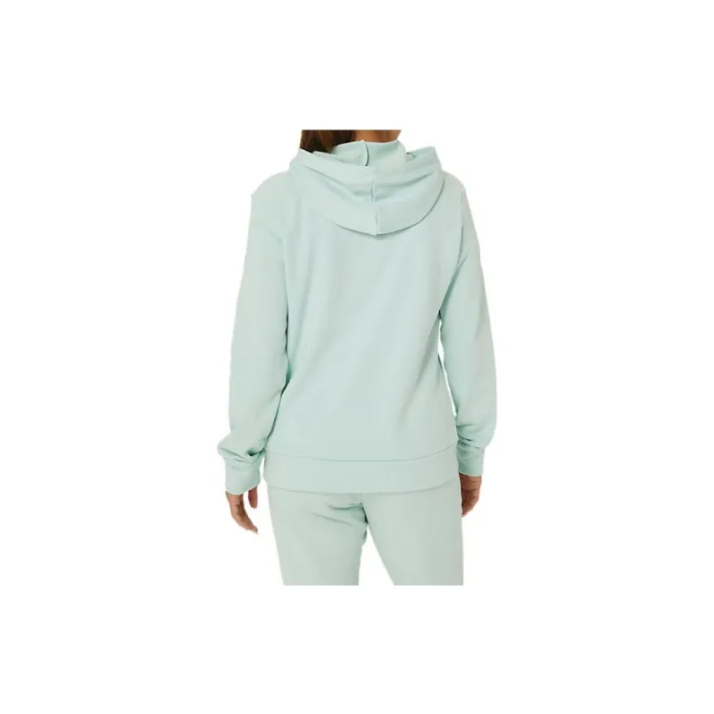 Asics French Terry Pullover Hoodie Sweatshirt Women's Light Blue-1