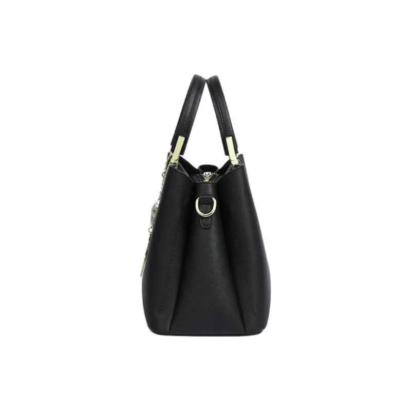 VINEY Cow Leather Mommy Bag Shoulder Bag Crossbody Bag Handbag Large Size Women's Ecru/Burgundy/Black-9