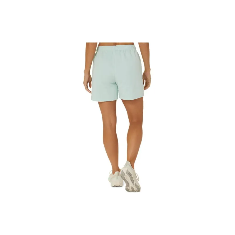 Asics French Terry 5in Short Casual Shorts Women's Green-1