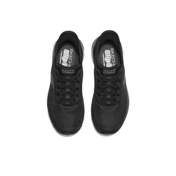 Skechers Go Walk Fle Cushioning Wear Resistant Breathable Supportive Low Top Casual Shoes Men's Black-2